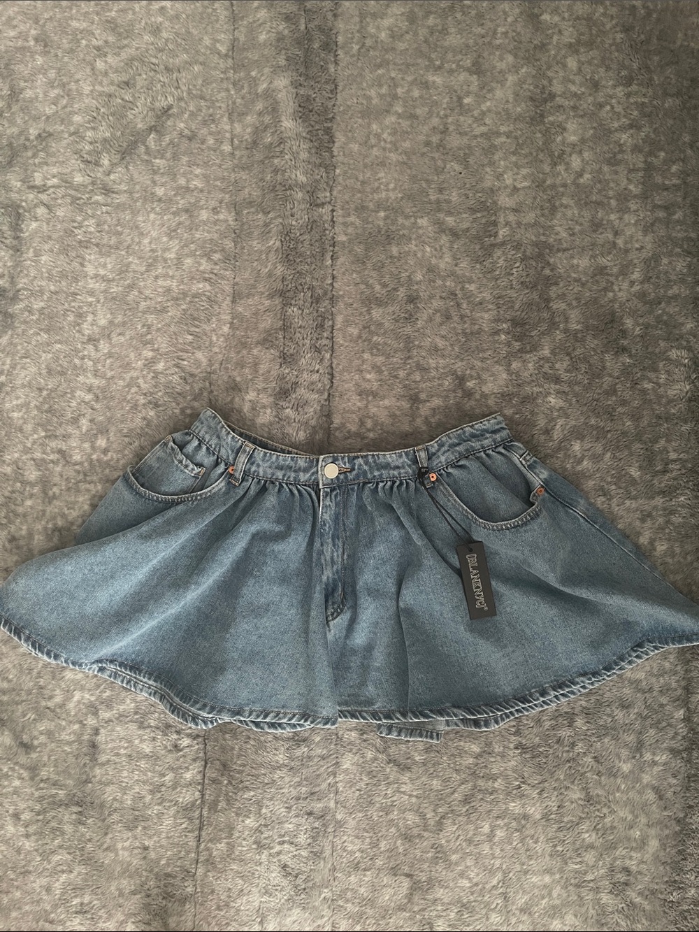 NWT Blank NYC Denim Flared Mini Skirt